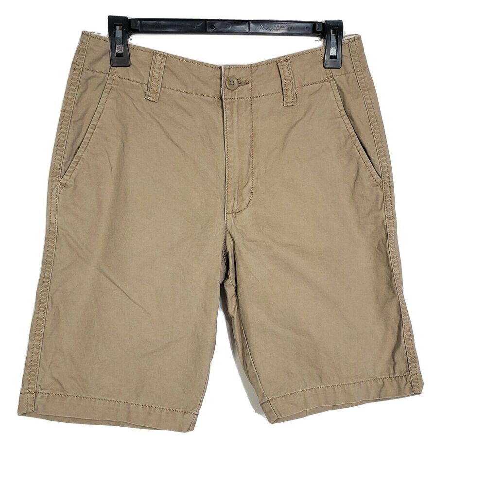 Old Navy Shorts Mens Size 28 Lived in Straight Beige 10 In Inseam Chino Pockets